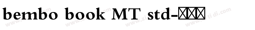 bembo book MT std字体转换